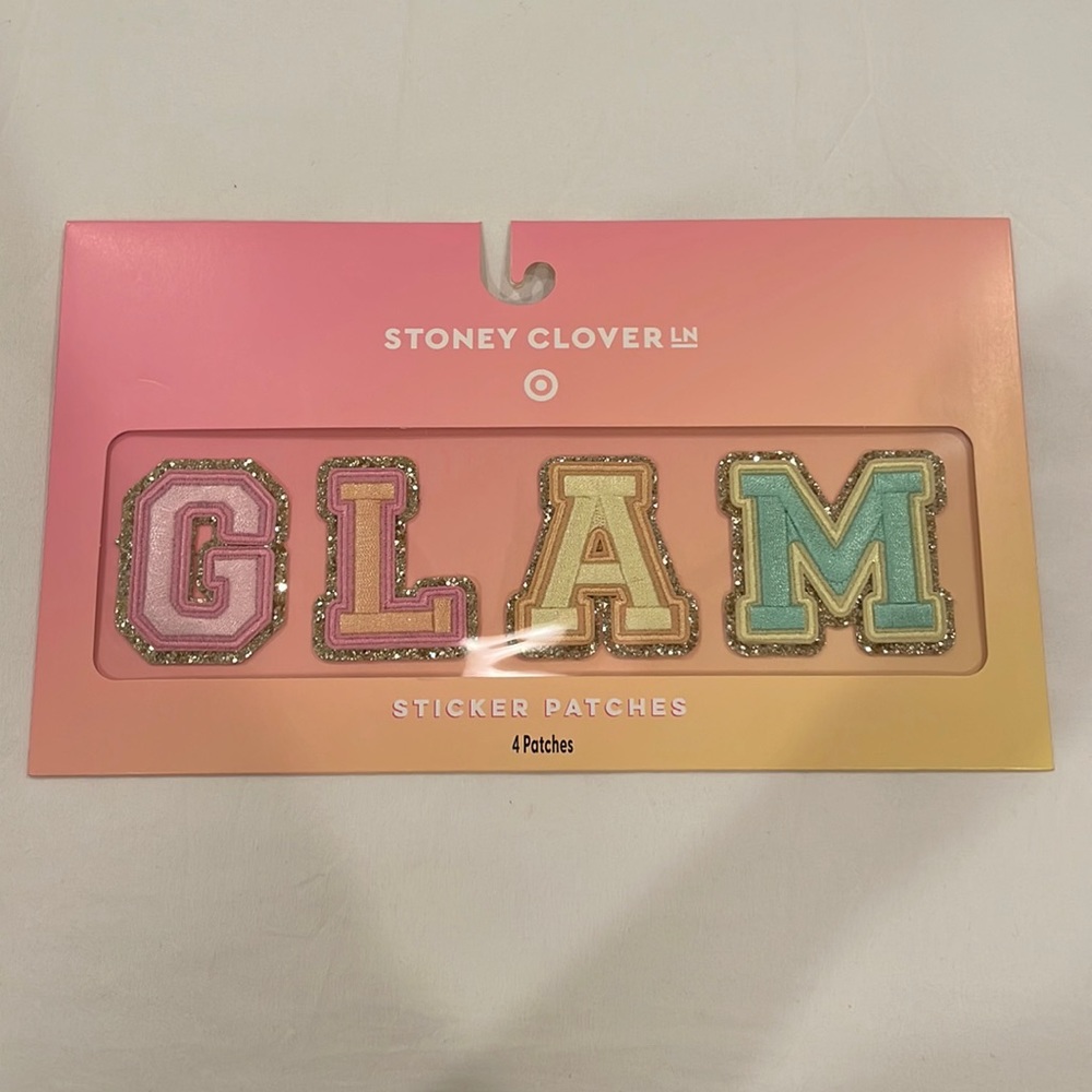 Stoney Clover Lane x Target Collab, “GLAM” patches!